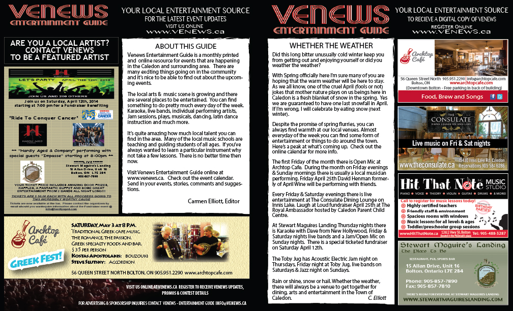 1Venews April2014 Vol1Issue5